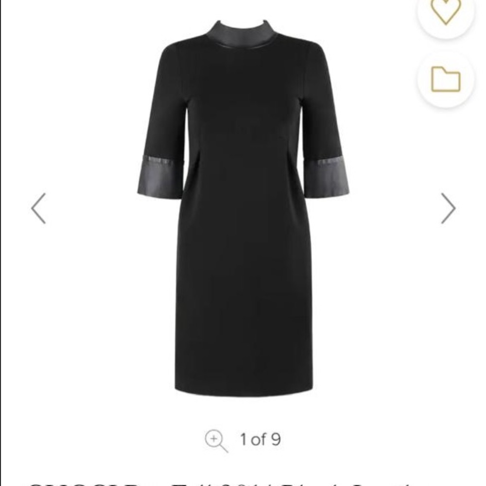 GUCCI Black Leather Dress